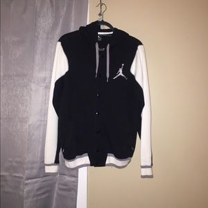 Michael Jordan hooded snap up sweatshirt.